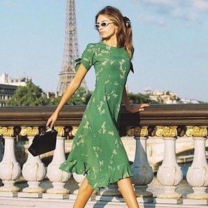 NWT Faithfull the Brand Beline Midi Dress Size 8